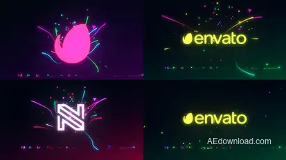 Particle Logo Logo Stings template preview