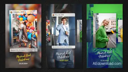 Minimal Reel Slideshow Product Promo template preview