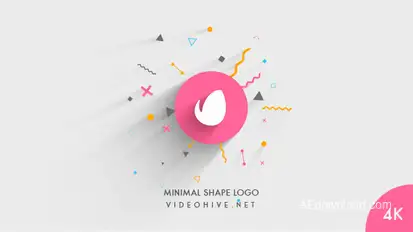 Minimal Shape Logo Reveal Openers template preview