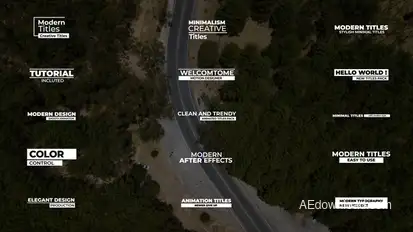 Minimal Simple Titles | AE Titles template preview