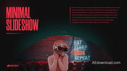 Minimal Slideshow Elements template preview