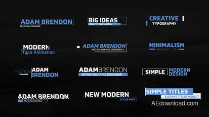 Minimal Smooth Titles Titles template preview