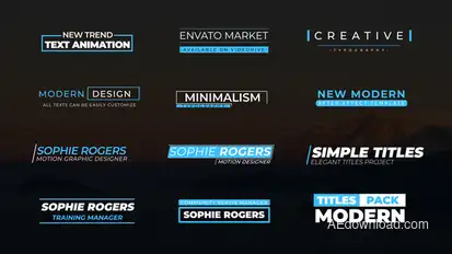 Minimal Smooth Titles V1 Titles template preview