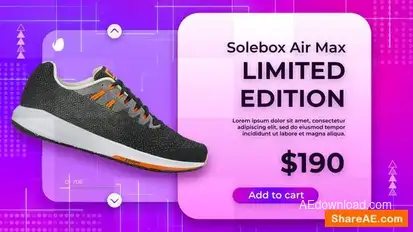 Videohive Minimal Sneakers Sale Promo Product Promo template preview