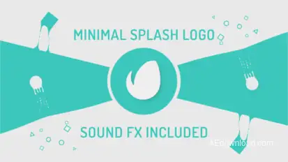 Minimal Splash Logo Logo Stings template preview