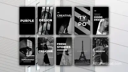 Minimal Stories | After Effects Titles template preview