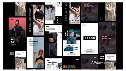 Minimal stories clothes shop Product Promo template preview