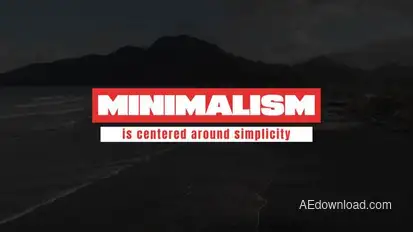 Minimal Text Animation Titles template preview