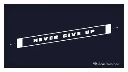 Minimal Text Animation Titles template preview