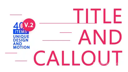 Minimal Title & Callout V.2 Titles template preview