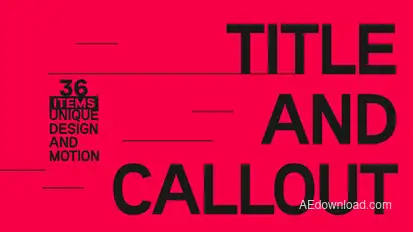 Minimal Titles & Callouts Infographics template preview