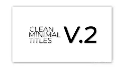 Minimal Titles 1,0 | After Effects Titles template preview