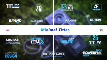Minimal Titles Titles template preview