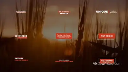 Minimal Titles 2.0 | After Effects Titles template preview