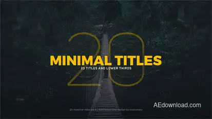Minimal Titles Titles template preview