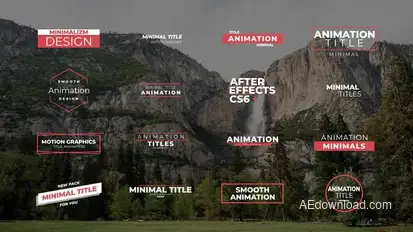 Minimal Titles 3.0 | After Effects Titles template preview