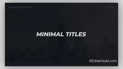 Minimal Titles Titles template preview