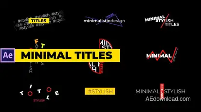 Minimal Titles Titles template preview