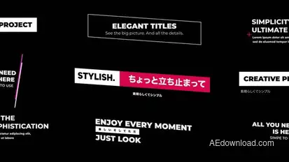 Minimal Titles Titles template preview