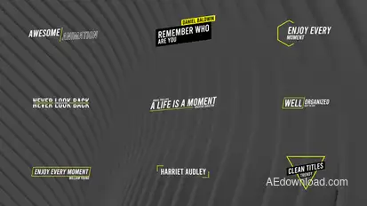 Minimal Titles Titles template preview