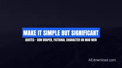 Minimal Titles Titles template preview