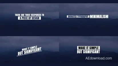 Minimal Titles Titles template preview