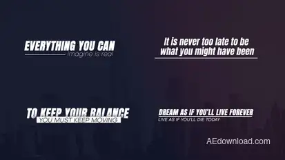 Minimal Titles Titles template preview