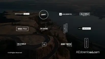 Minimal Titles | AE Titles template preview