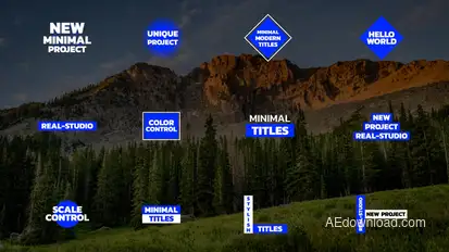 Minimal Titles | AE Titles template preview