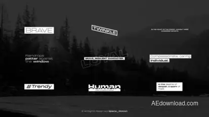 Minimal Titles  AE Titles template preview