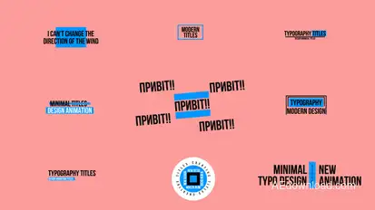 Minimal Titles | AE Titles template preview