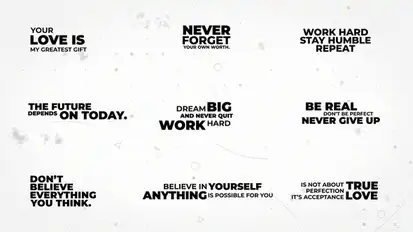 Minimal Titles | AE Titles template preview