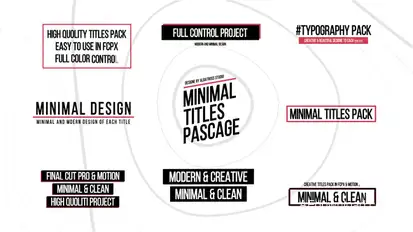 Minimal Titles | After Effects Titles template preview