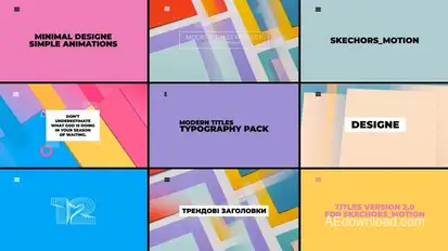 Minimal Titles | After Effects Titles template preview