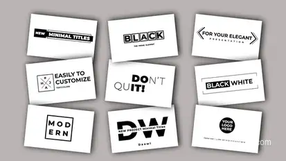 Minimal Titles | After Effects Titles template preview