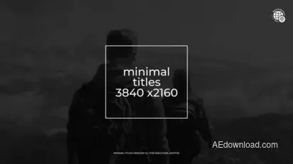 Minimal Titles | After Effects Titles template preview