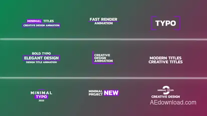 Minimal Titles | After Effects Titles template preview