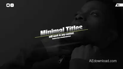 Minimal Titles | After Effects Titles template preview