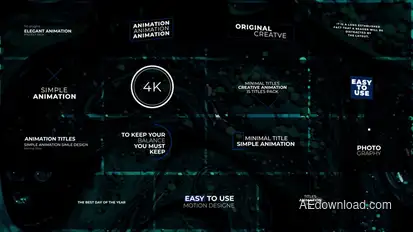 Minimal Titles Animation | After Effects Titles template preview