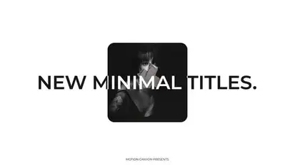 Minimal Titles. Titles template preview