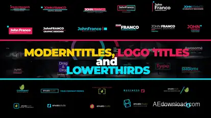 Minimal Titles Pack Titles template preview