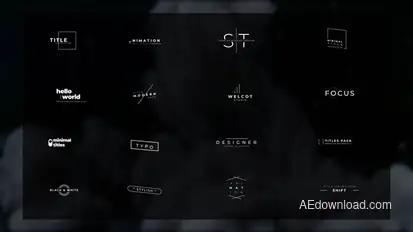 Minimal Titles Pack | After Effects Titles template preview