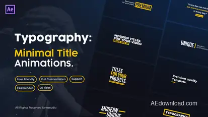 Minimal Titles v1.0 Titles template preview