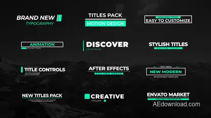 Minimal Titles V1 Titles template preview