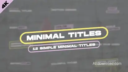 Minimal Titles V2 | After Effects Titles template preview
