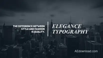 Minimal Typography Titles template preview