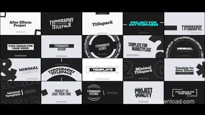 Minimal Typography Elements template preview