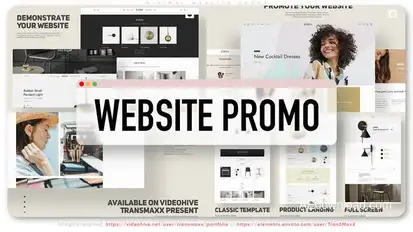 Minimal Website Promo Product Promo template preview