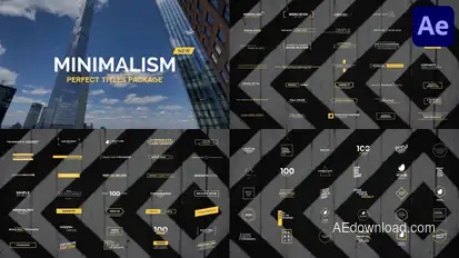 Minimalism New | After Effects Titles template preview