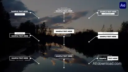 Minimalist Call Outs | After Effect Titles template preview